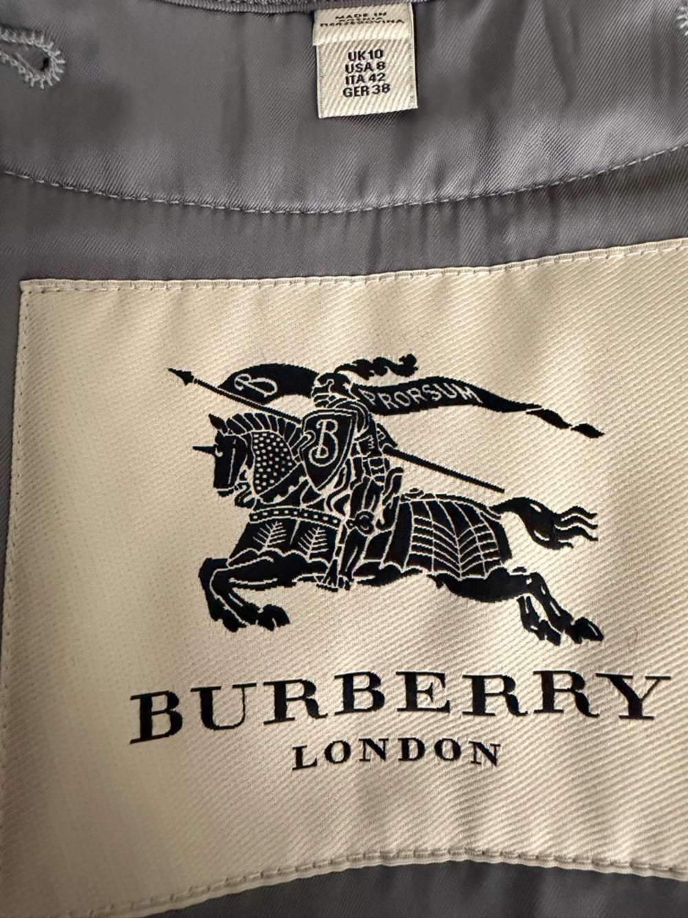 BURBERRY LONDON | Pink Heritage Trench Coat Belted Wool Cashmere Liner US 8 - Picture 15 of 16
